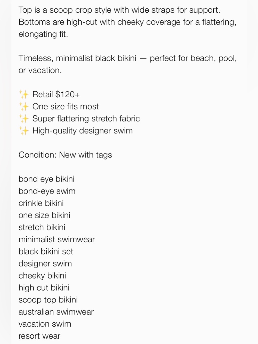 Bond eye Australia black scout crop bikini - Picture 6 of 6
